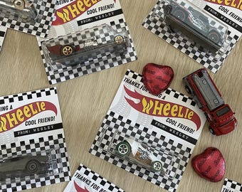 Etiqueta de San Valentín personalizada de Hot Wheel