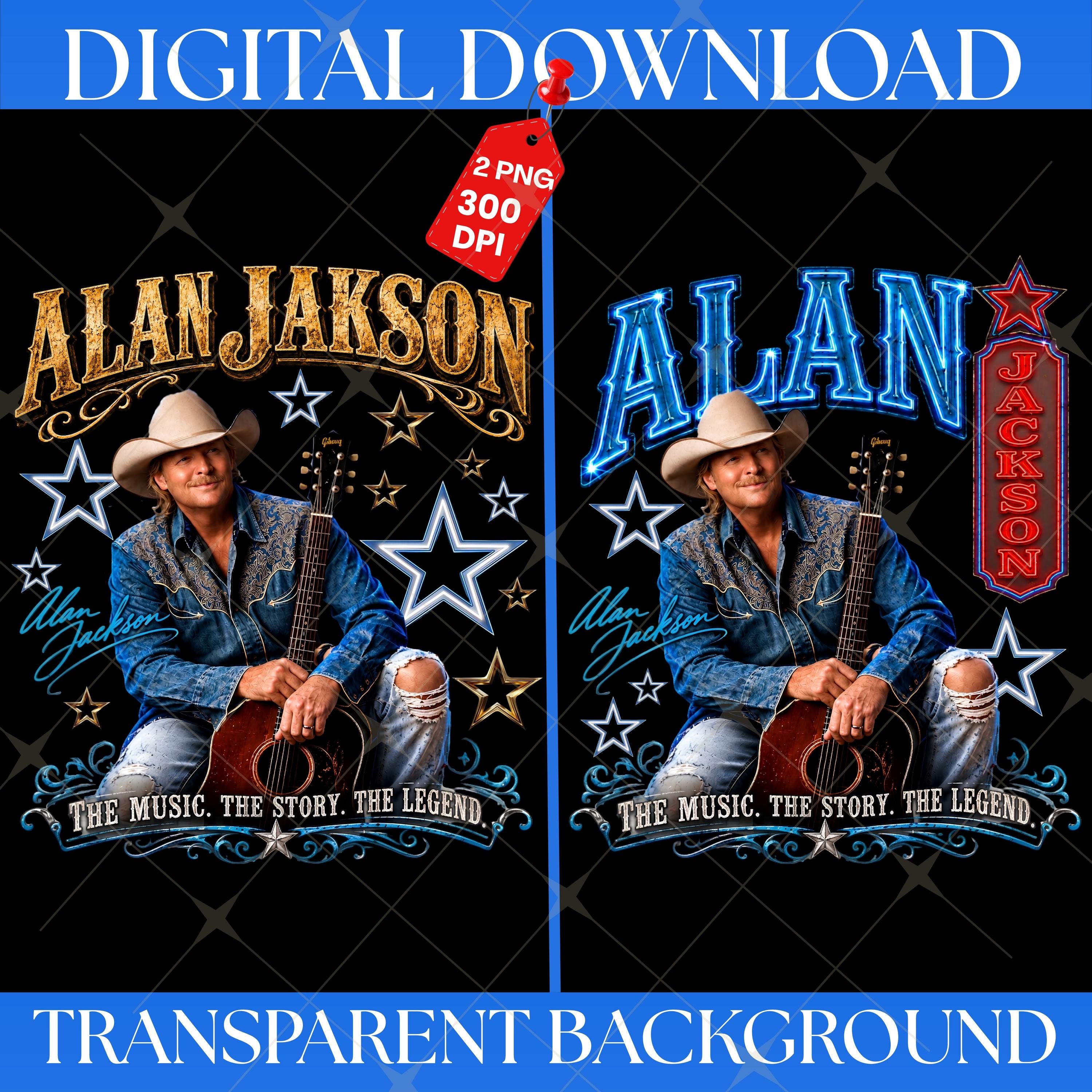 Alan Jackson シルクスクリーンアートポスター アランジャクソン Alan Jackson Wall Art - Etsy
