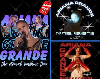 Ariana Grande The Eternal Sunshine Tour 2026 PNG: Fan Merch Graphics DTF print (Digital Download)