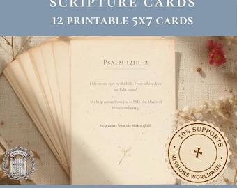 Morning Time Scripture Cards Printable | Charlotte Mason Bible Verses | Christian Homeschool | Charlotte Mason Inspired Curriculum