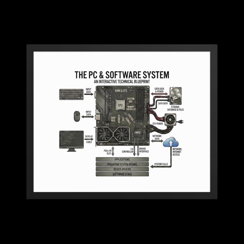 Framed Coding Computer Programming Poster, Computer Science, Engineer Gift Art, Engineer Computer Poster, Software Engineer Lover Art