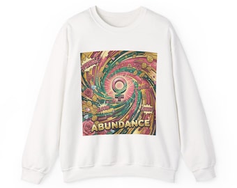MYSTIC ENERGY Lab. „Abundance“ Case_c | Taurus Libra Venus Sweatshirt, Cosmic Retro Flower Pop Art