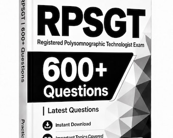 RPSGT-Prüfung 2026–2027: Über 600 Übungsfragen | 150 Karteikarten | Lernleitfaden | Offline-Testsoftware | Zertifizierter Polysomnographie-Technologe