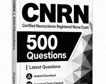 CNRN-Prüfung (Zertifizierte/r Fachkrankenpfleger/in für Neurowissenschaften) 2026–2027 | 500 Übungsfragen | Lernleitfaden | 150 Karteikarten | Offline-Testsoftware