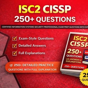 ISC2 CISSP Exam 2026 (New Material) 250 Questions | Certified Information Systems Security Professional + Udemy Course Access
