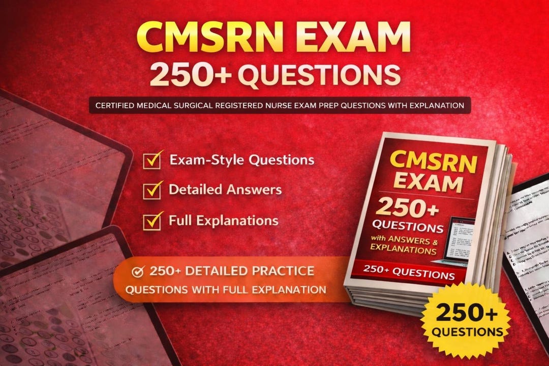 Pdf Cmsrn Notes Certified Medical-surgical Registered Nurse (CMSRN) Exam Prep 2026 (new ...