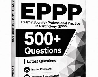 EPPP-Prüfung (Psychologie-Lizenzprüfung) 2026–2027 | Über 500 Übungsfragen | 150 Karteikarten | Lernleitfaden | Offline-Testsoftware