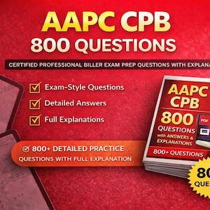 AAPC CPB Exam Prep 2026 (New Material) | 800 Practice Questions with Answers | PDF Download + Udemy Course Access