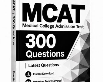 MCAT-Prüfung 2026–2027 | 300 Übungsfragen | Lernleitfaden | Offline-Testprogramm | 150 Karteikarten | Zulassungstest für medizinische Hochschulen