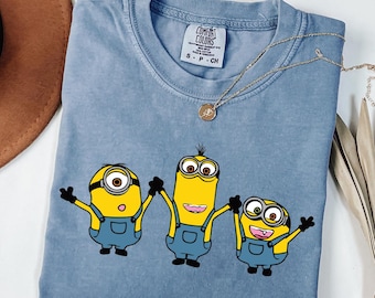 Comfort Colors® Minions Squad T-Shirt Funny Cheering Minions Tee, Minions Graphic Shirt, Youth Tee Toddler Shirt, Minions Fan Gift