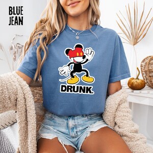 Comfort Colors® Drunk Mickey Shirt, Funny Mickey Mouse Tee, Disney Adult Humor T-Shirt, Youth Tee, Disney Trip Shirt, Disney Gift image 6