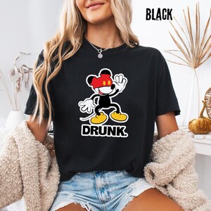 Comfort Colors® Drunk Mickey Shirt, Funny Mickey Mouse Tee, Disney Adult Humor T-Shirt, Youth Tee, Disney Trip Shirt, Disney Gift image 5