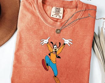 Disney Goofy cartoon shirt, grappig Goofy karakter T-shirt, klassiek Disney Goofy shirt, Disney reis shirt, Disney fan cadeau T-shirt
