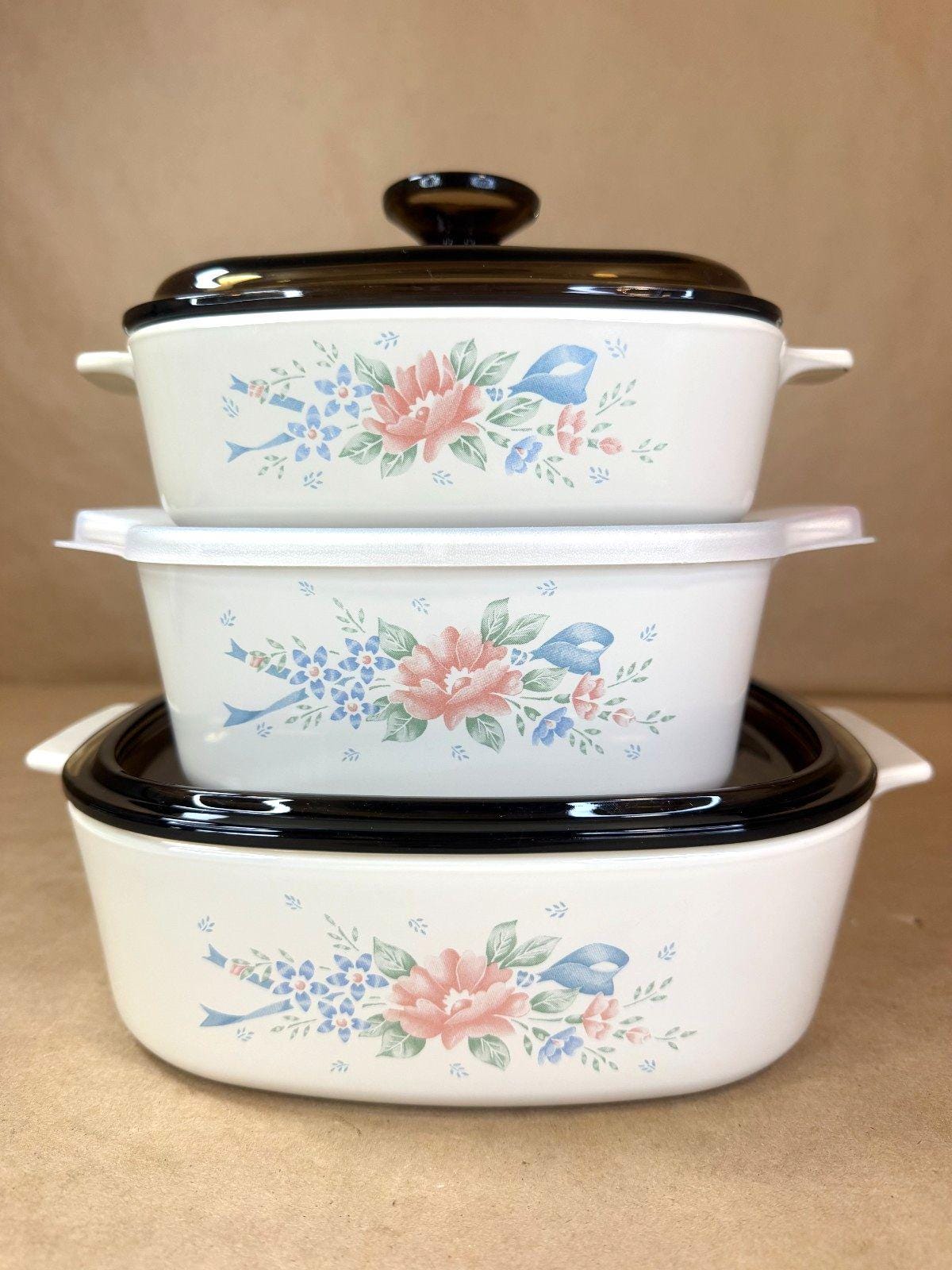 1610-D CORNINGWARE Creations ストーンウェアセット Corningware Set of 3 - Etsy