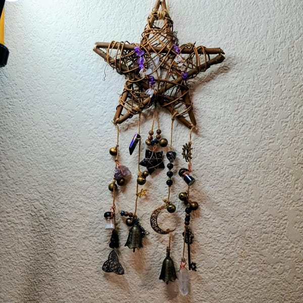 Pentagram Witch Bell Door & Wall Hanger