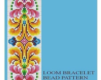 Bead Loom Vintage Motif 5, 6, 6A, 7 Multi-Color Bracelet Patterns PDF