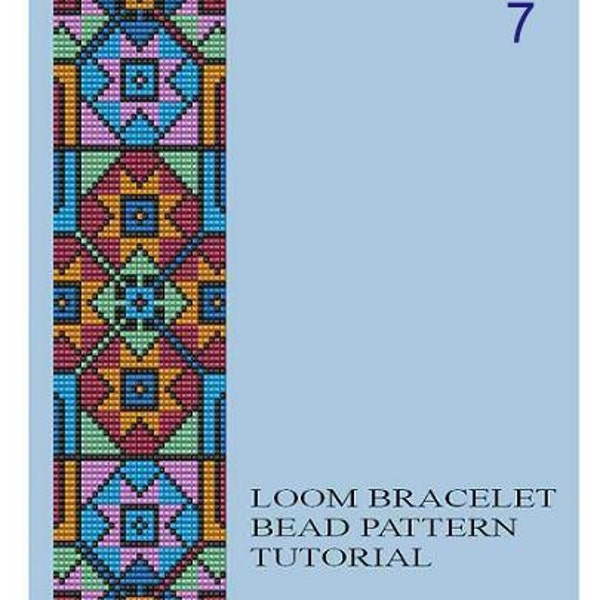 Bead Loom Geometrical Motifs 5, 6, 7 Multi-Color Bracelet Patterns PDF