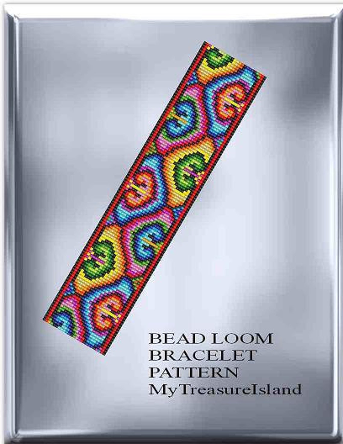 Bead Loom Pattern Hearts Vintage Motif Bracelet Pattern PDF Etsy