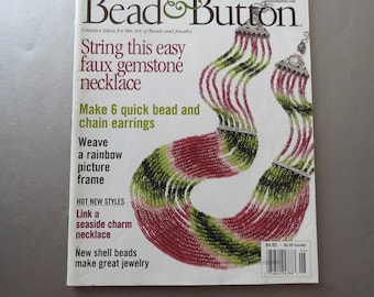Bead and Button Magazine Creative Ideas For The Art of Beads and Jewelry June 2003 Issue #55