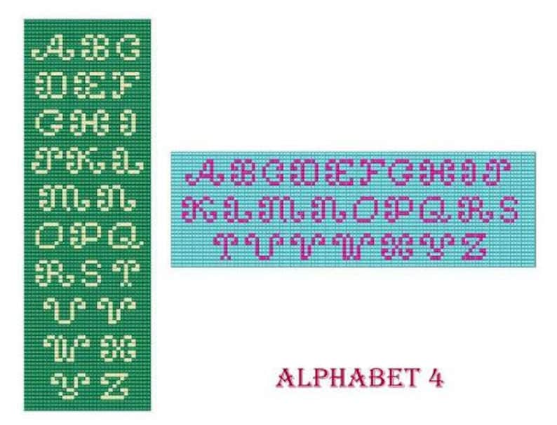 Bead Loom Bracelet Alphabet 5 Designs All Letters Alphabets Bracelet