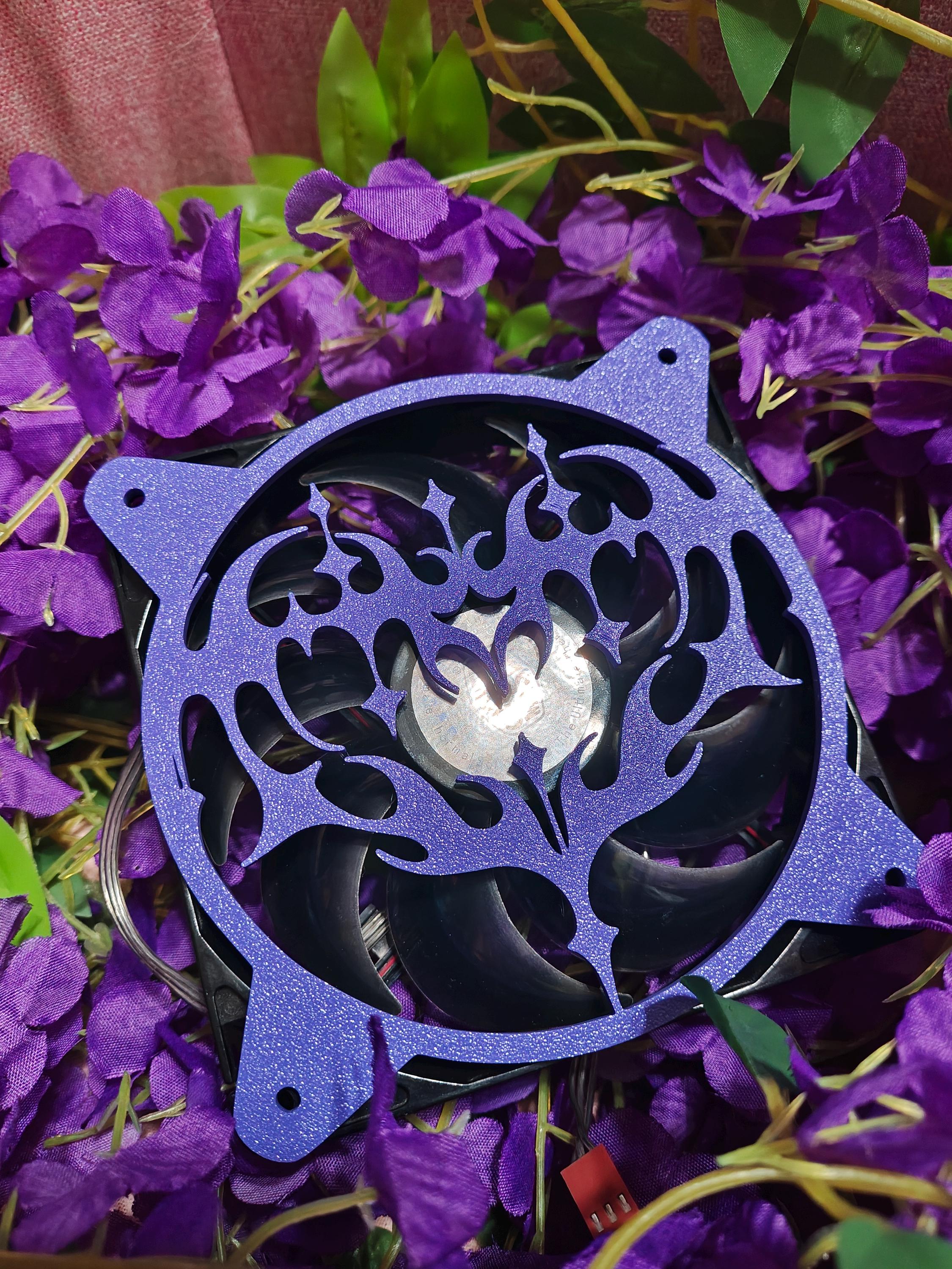 Gothic Heart PC Fan Grill | Gaming Decor, Cute PC Case Mod, Y2K Computer Accessories, Soft Goth Desk Setup, Custom Gamer Girl Gift