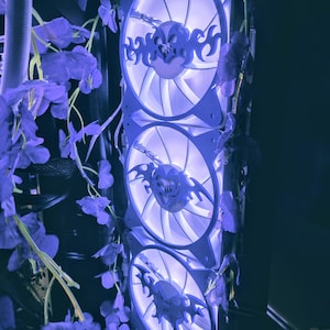 Rejilla para ventilador de PC Cybersigilism / Modificación de carcasa de ordenador estilo gótico Y2K