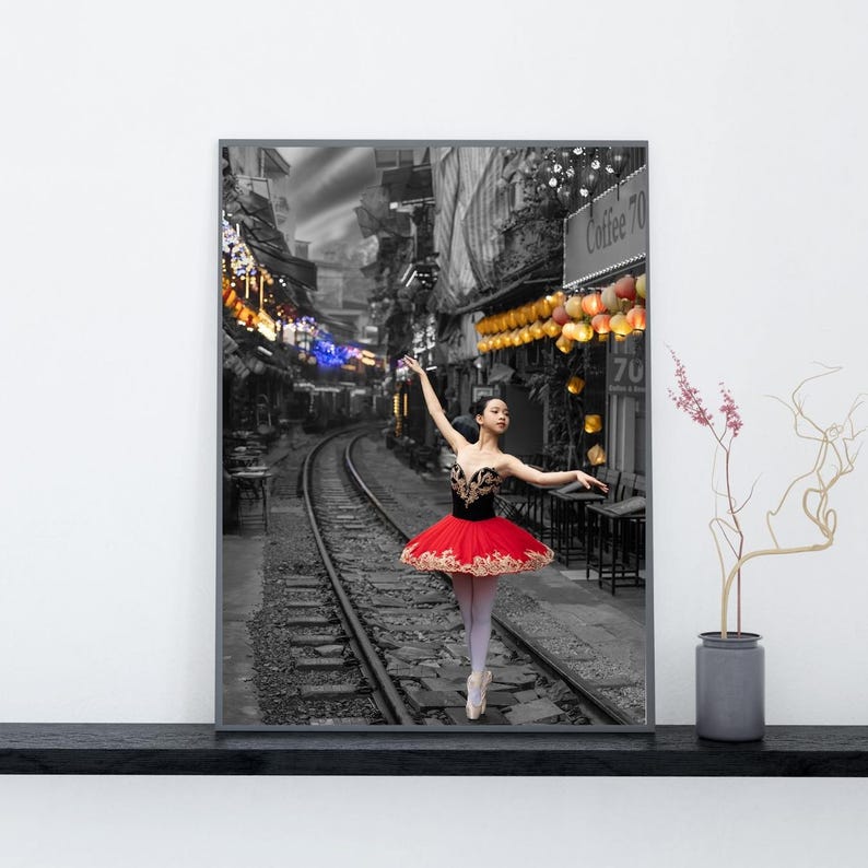 Dancer in the Old Quarter Hanoi With Selective Color - Etsy