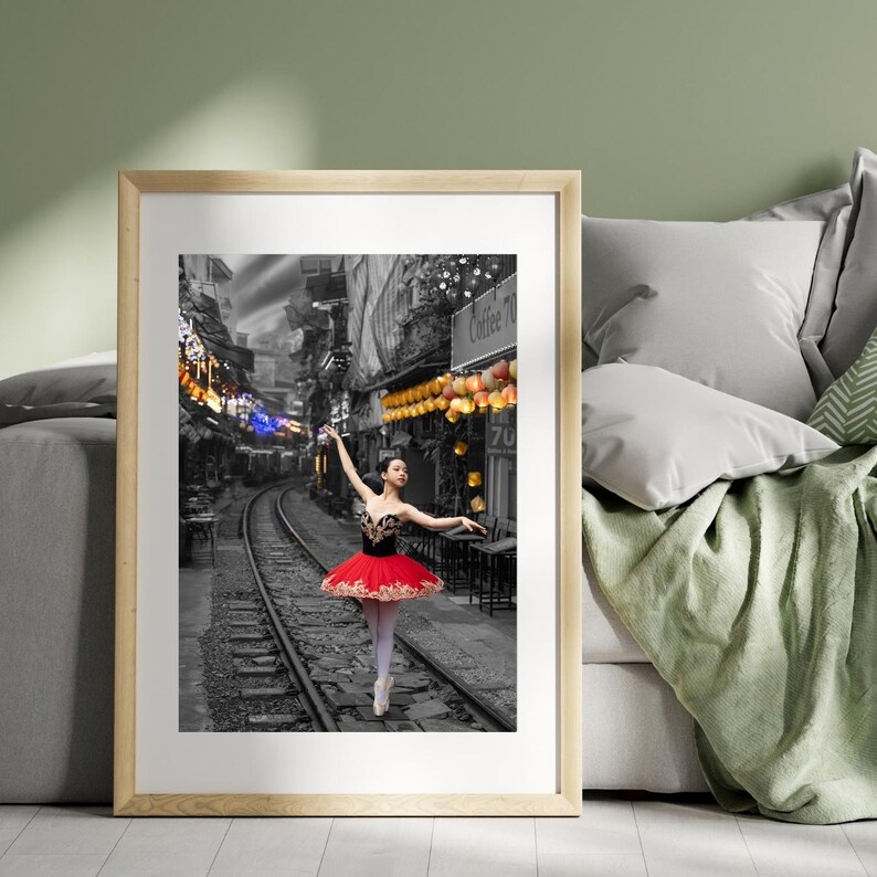 Dancer in the Old Quarter Hanoi With Selective Color - Etsy