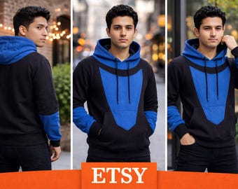 Herren Mark Grayson | Unbesiegbar Stil Cosplay Hoodie | Superheld Kostüm Sweatshirt für Männer