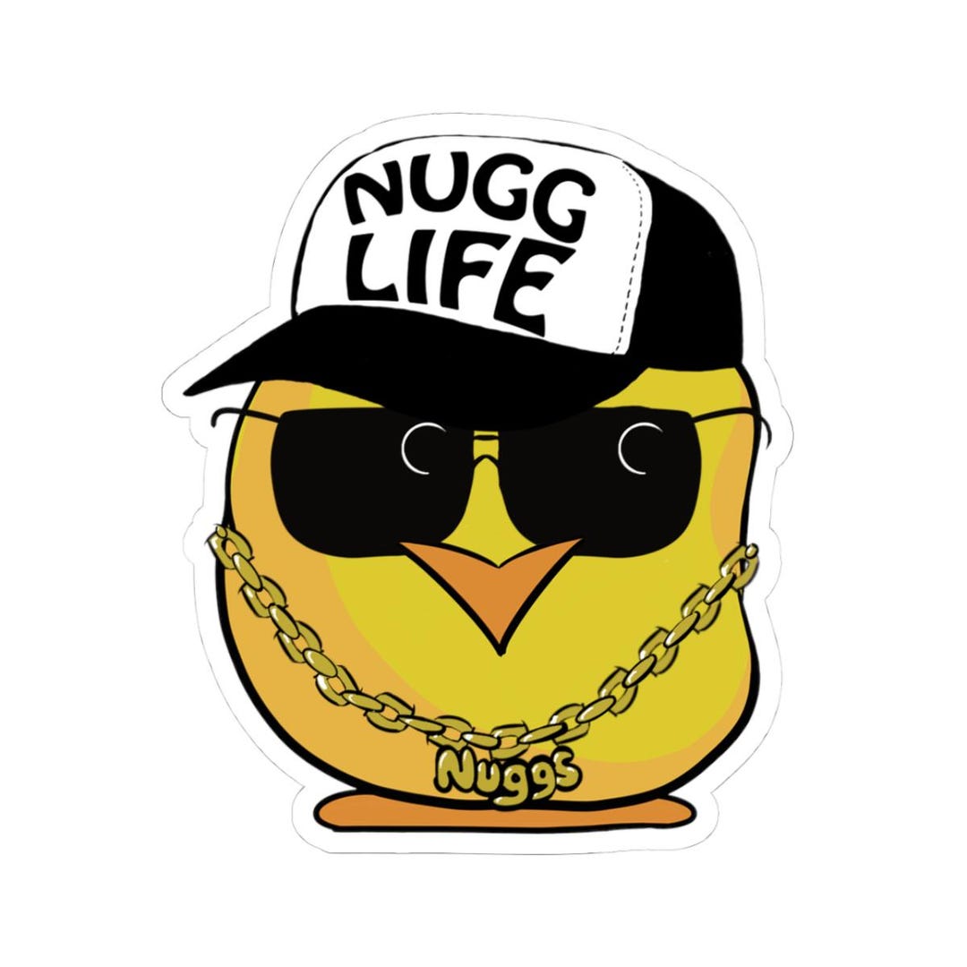 Nugg Life Sticker Featuring Lil Nuggs | Kiss-cut Vinyl Sticker, Laptop ...