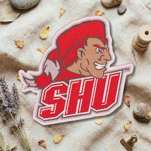 Sacred Heart University Embroidered Patch Iron On Sew On College Patch for Jacket Hat Backpack