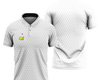 Polo de golf inspiré des maîtres, polo à motif vert, chemise de tenue de golf pour homme, cadeau de chemise de golf d'été pour golfeur