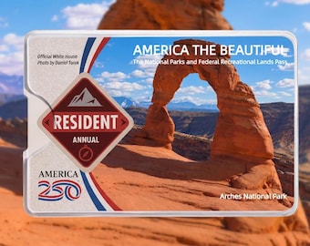America the Beautiful Pass Sleeve, National Park Pass Holder