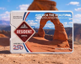America the Beautiful Pass Sleeve, National Park Pass Holder