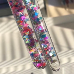 glass tranquility wand liquid calming glitter or replacement kaleidoscope wand glass shaker