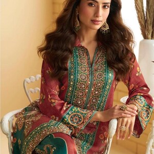 pakistani dress, sharara suit, salwar suit, indian wedding dress, indian bridesmaids, pakistani sharara, pakistani wedding, indian dress, designer suit, suit for eid, punjabi wedding, bridesmaids suit, readymade suit