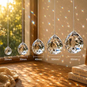 Crystal Suncatcher Prism Ball Rainbow Maker Window Hanging Glass Sun Catcher Home Decor Gift