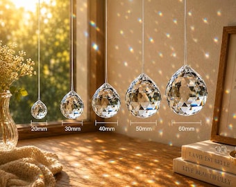 Crystal Suncatcher Prism Ball Rainbow Maker Window Hanging Glass Sun Catcher Home Decor Gift
