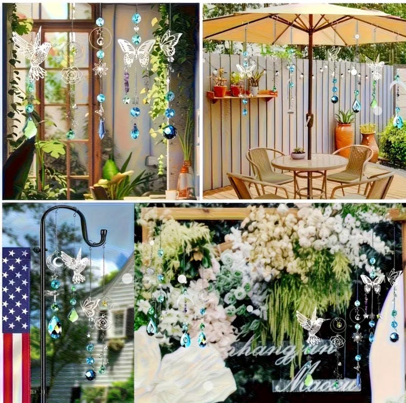 420-Piece Suncatcher Making Kit, Crystal Pendants, Chains & Hooks image 8