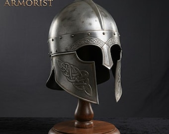 Wikinger Barbaren Helm - Ritterhelm -Elben Helm - Cosplay & Larp Kostüm-