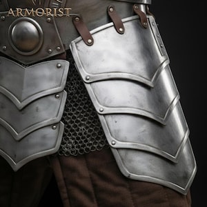 Dvärgstålplåtsrustning - Graverad krigarkostym - Komplett medeltida fantasyset för lajv och cosplay - Anpassad riddarrustning bild 5