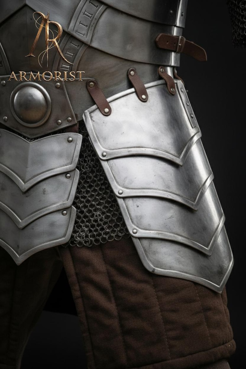 Dvärgstålplåtsrustning - Graverad krigarkostym - Komplett medeltida fantasyset för lajv och cosplay - Anpassad riddarrustning bild 5