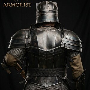 Moria Dvärg Helkroppsrustning - Dvärgstil Medeltida Riddare Rustning Cosplay & Lajv Kostym bild 5