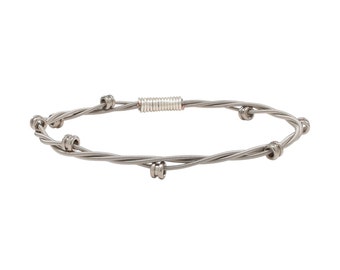 Ball End Guitar String Bangle Bracelet