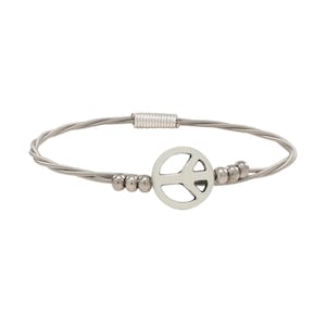 Peace Guitar String Bangle