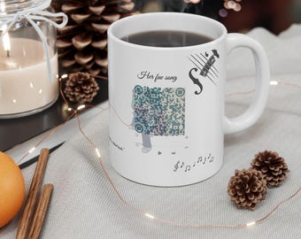 Personalized Music QR Code Mug – Long Distance Gift