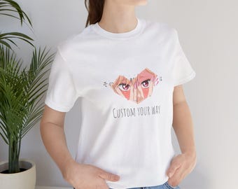 Anime Couple T-Shirt, Cosplay Girl Fanart Manga Top