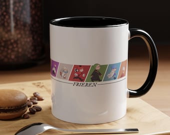 Frieren Chibi Anime Mug, Kawaii Tea Coffee Cup