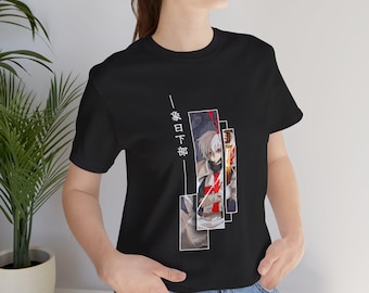 Sho Kusakabe Anime Panel Art T-Shirt | Fire Force White-Clad Design