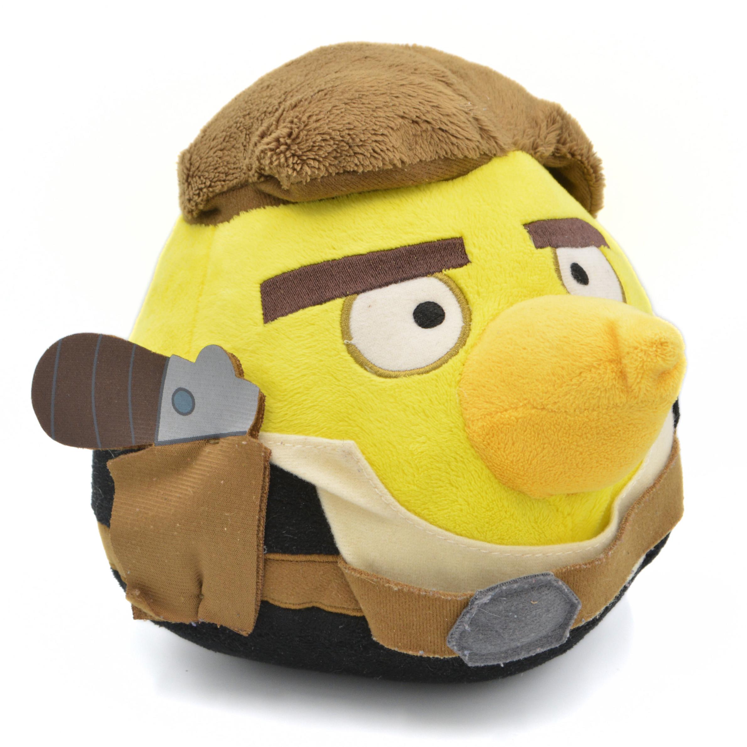Vintage Angry Birds Star Wars Chuck Plush Toy Han Solo Yellow Bird